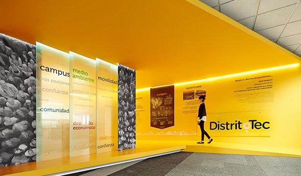 Showroom Distrito Tec con Panel Rey